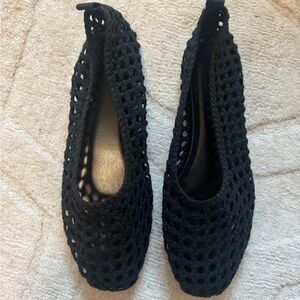 H&M Black Woven Flats